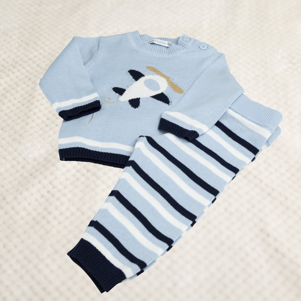 Set Baby Pulli und Hose Größen: 3 - 18 Monate
